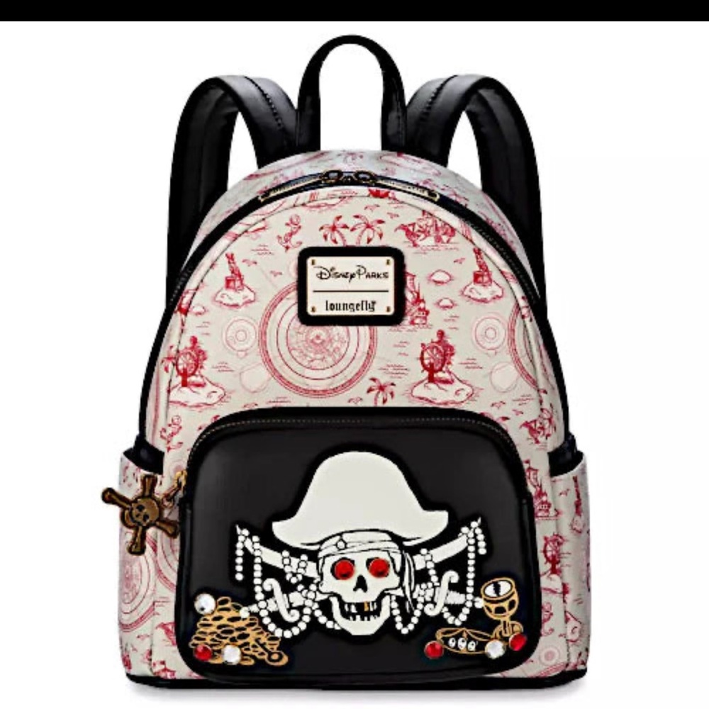 Glow-in-the-Dark Disneyland Loungefly Pirates of the Caribbean Backpack NWT - Picture 2 of 10